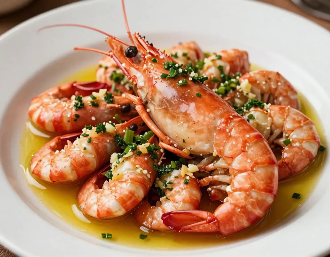 Camarões com Alho à Portuguesa