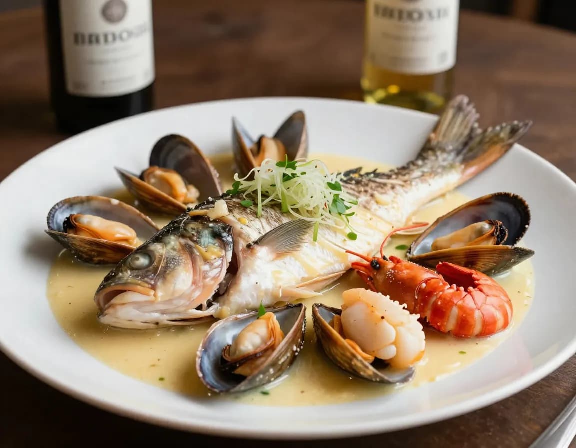 Pescada com Marisco à Moda do Chef