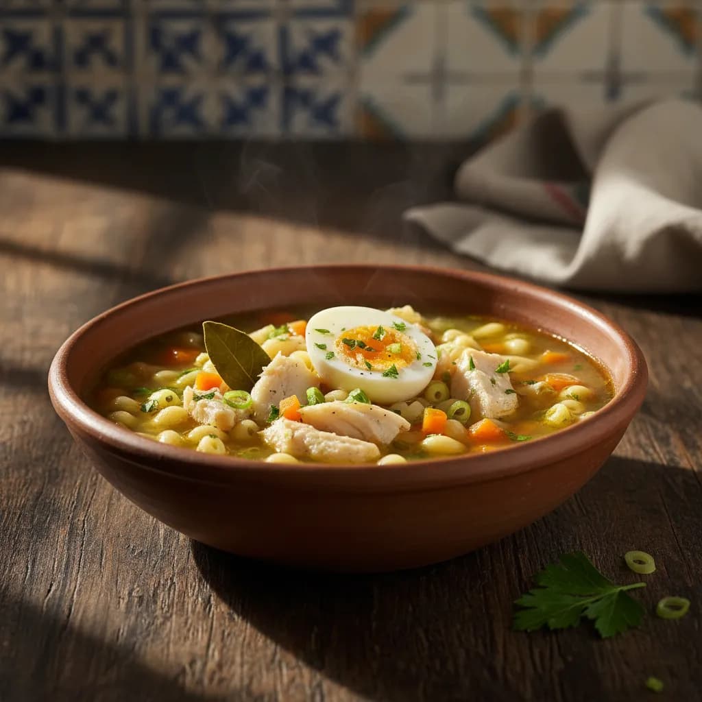 Massinha de Bacalhau com Ovo