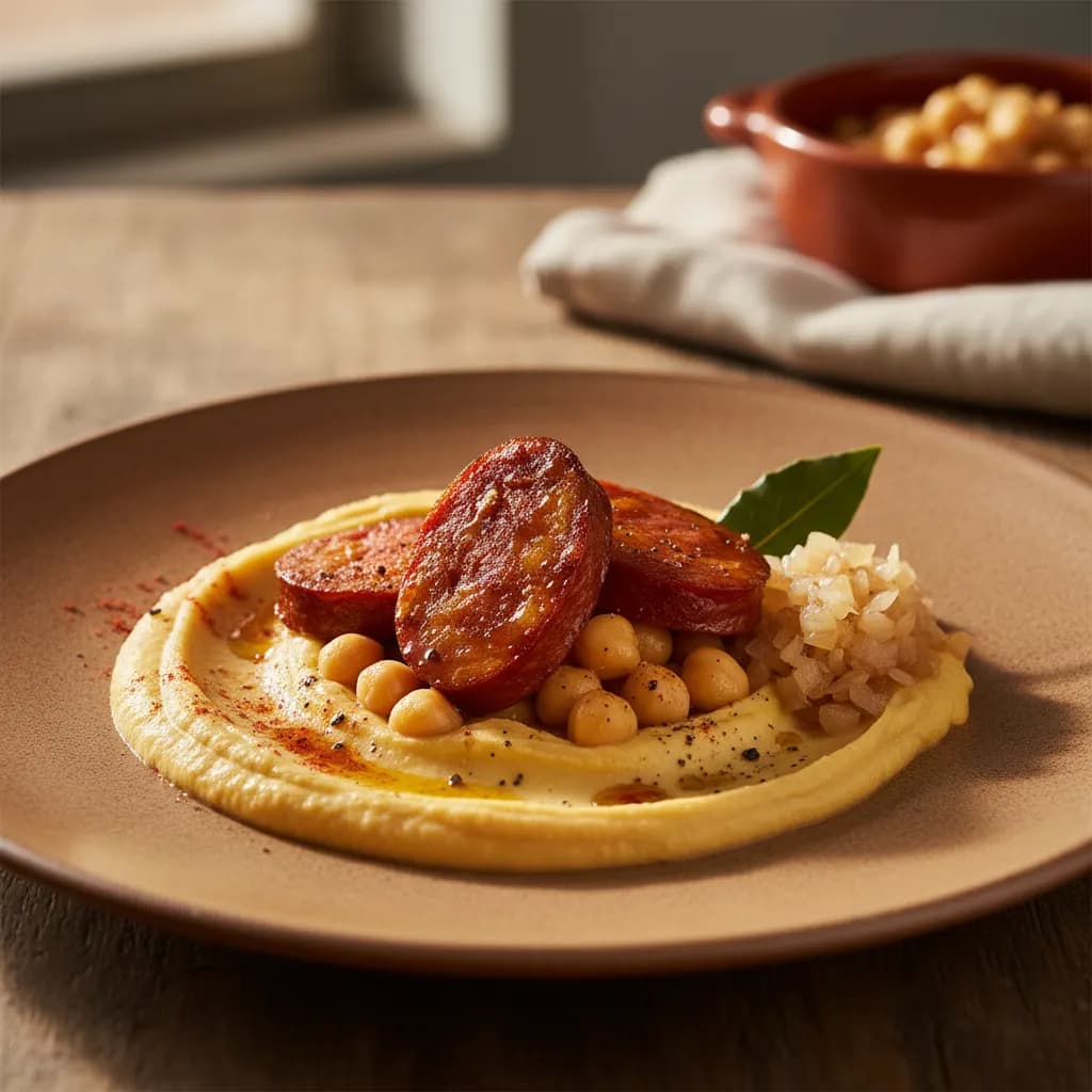 Grão-de-Bico com Chouriço