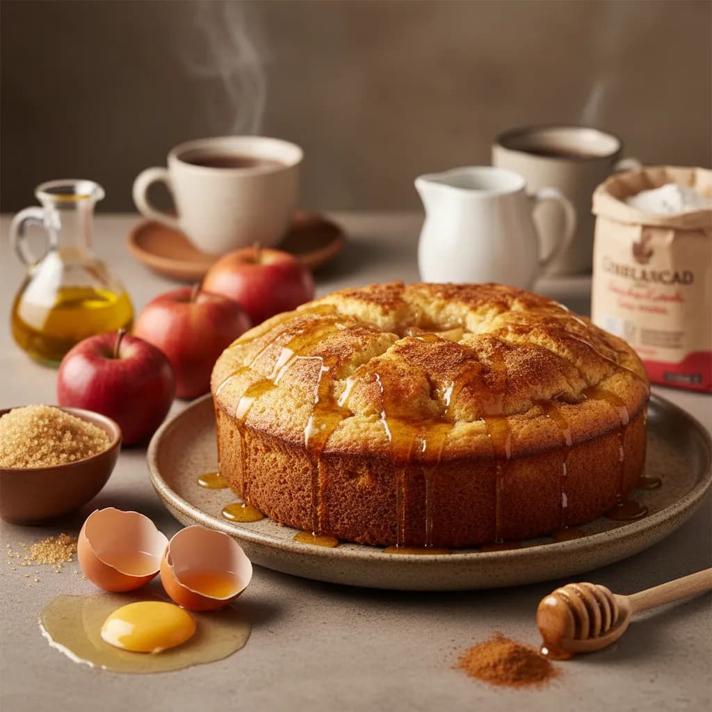 Bolo de Maçã e Mel