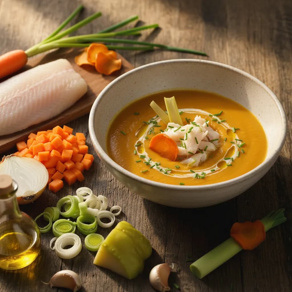 Aveludado de Legumes com Maruca