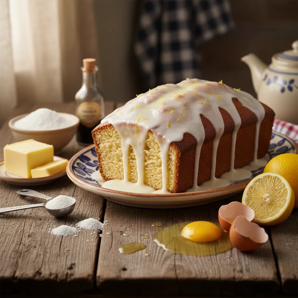 Bolo de Limão com Cobertura de Glacê