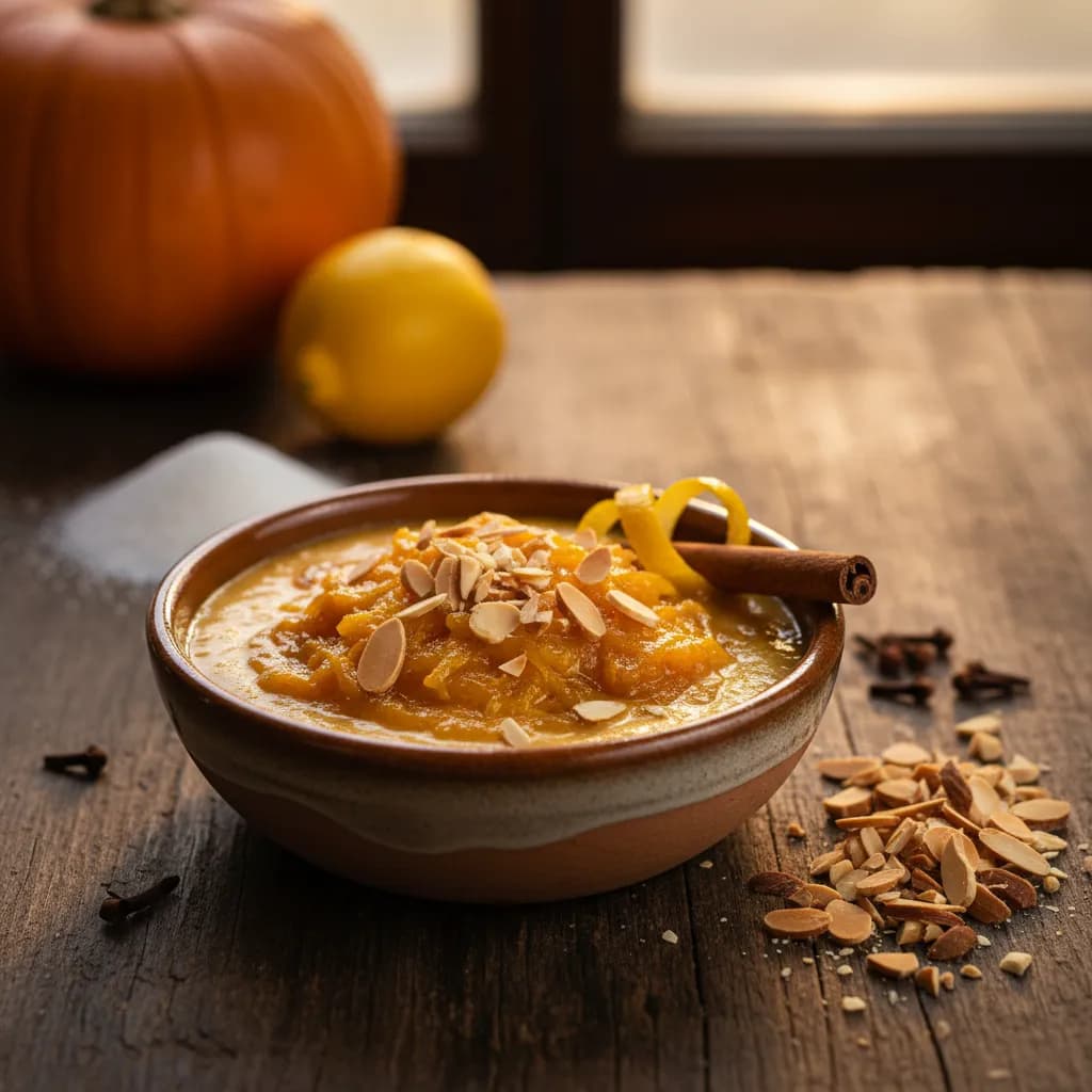 Doce de Abóbora com Amêndoa