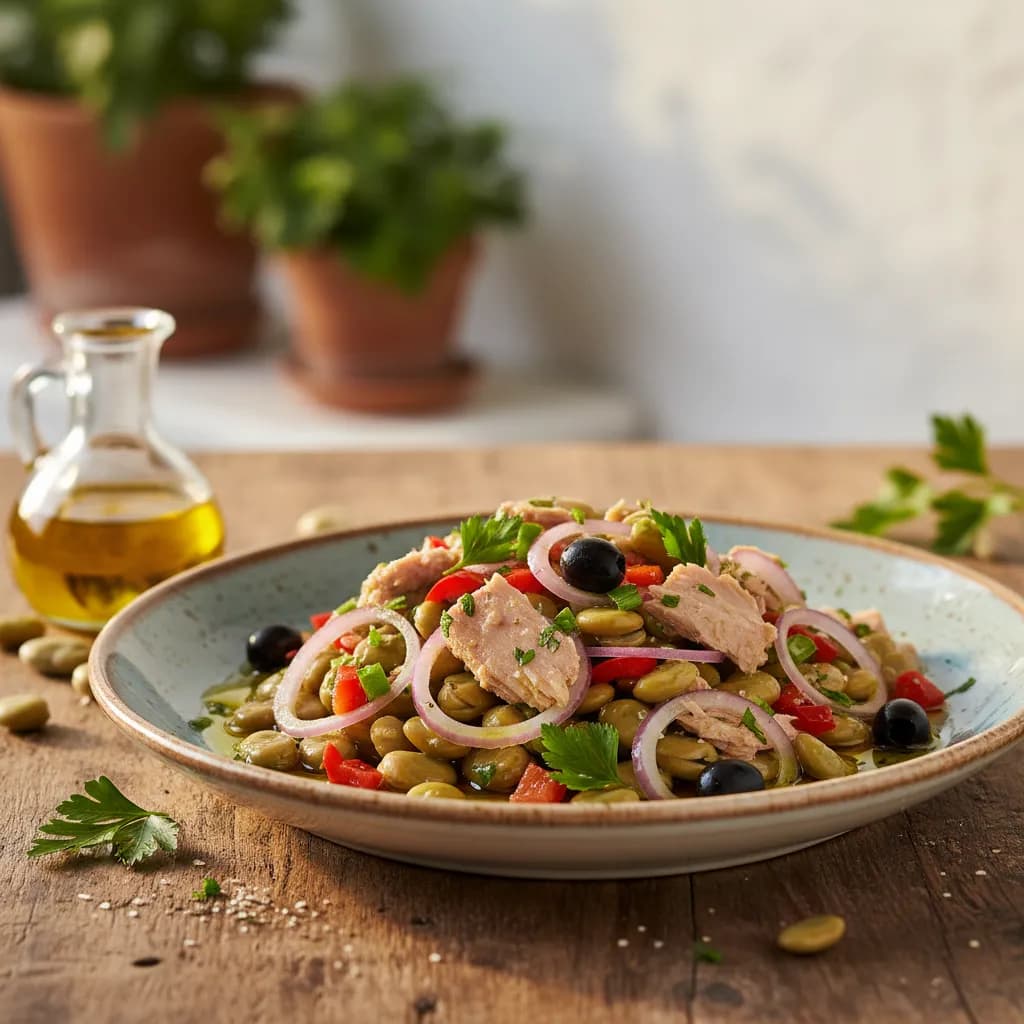 Salada de Feijão Frade com Atum