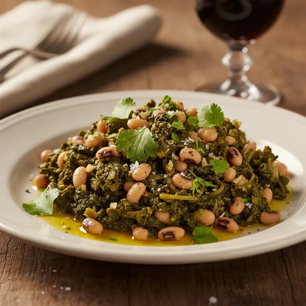 Migas de Nabicas com Feijão Frade