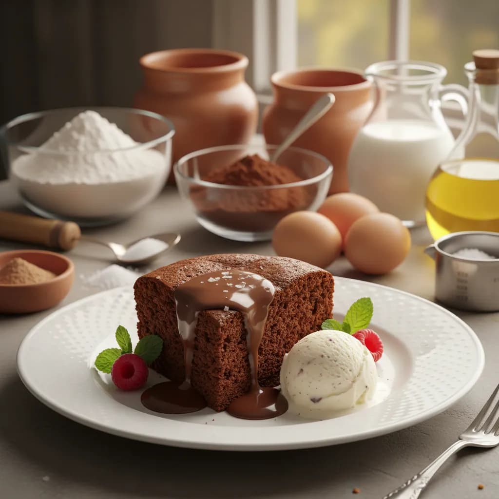 Bolo Quente de Chocolate Húmido