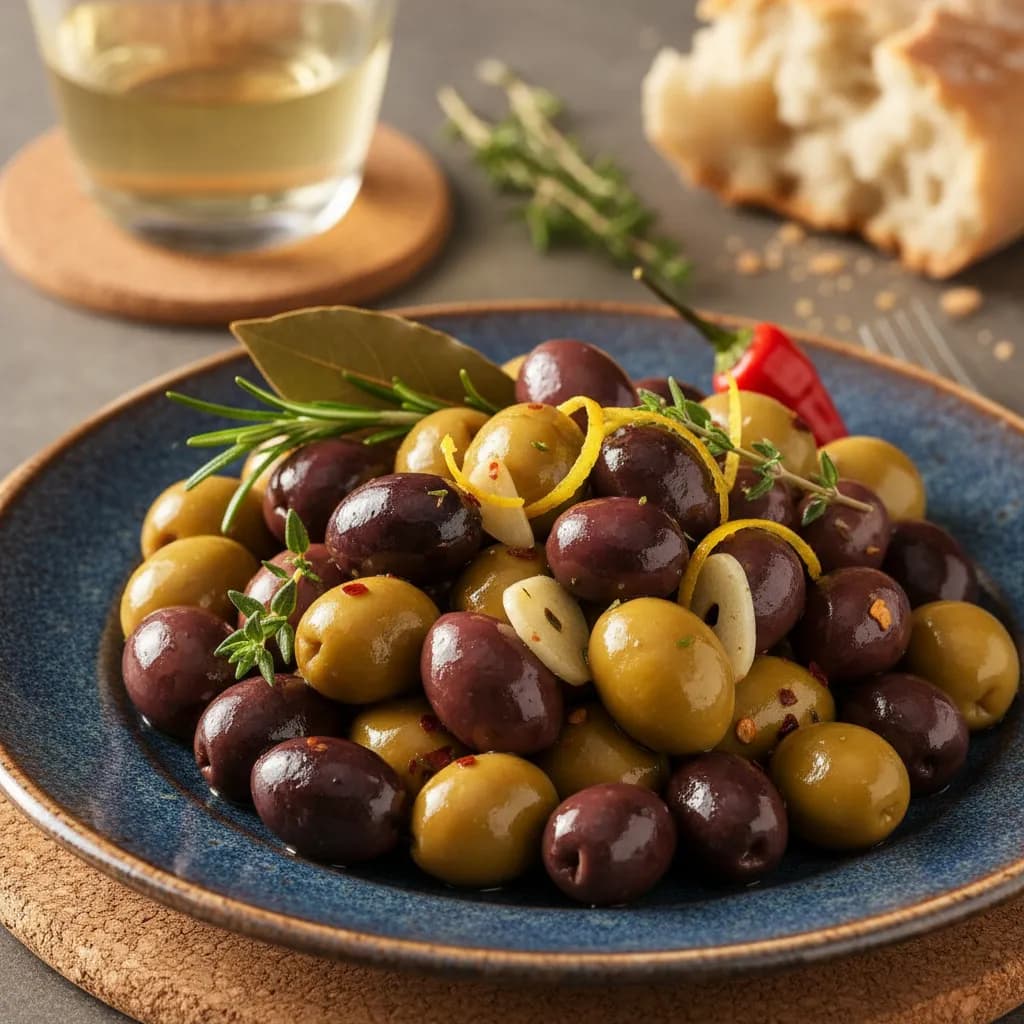 Azeitonas Temperadas à Portuguesa