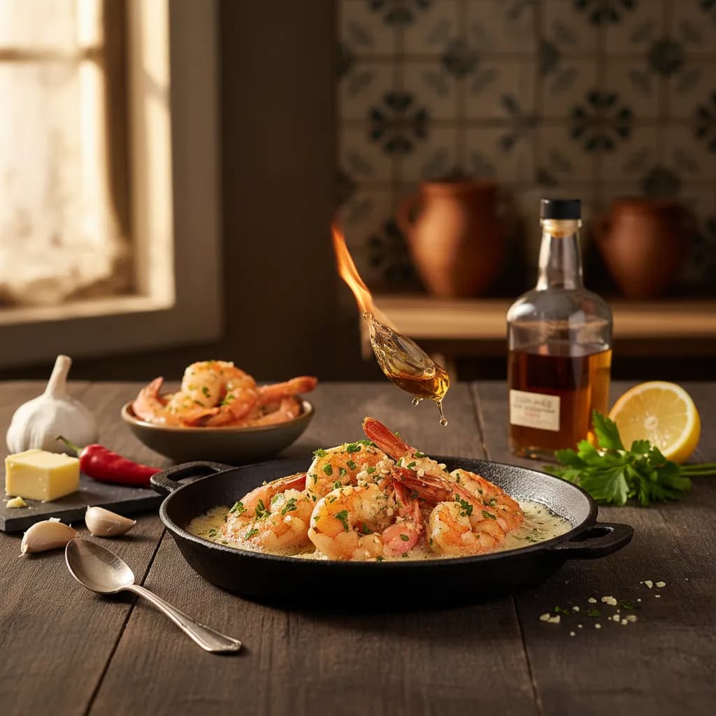 Camarões ao Alho e Whisky