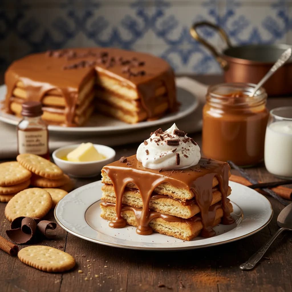 Torta de Doce de Leite Cremosa
