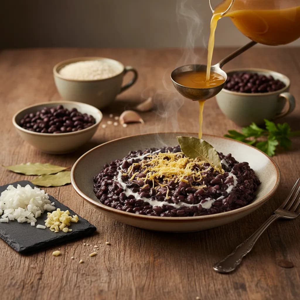 Arroz Cremoso de Feijão Preto