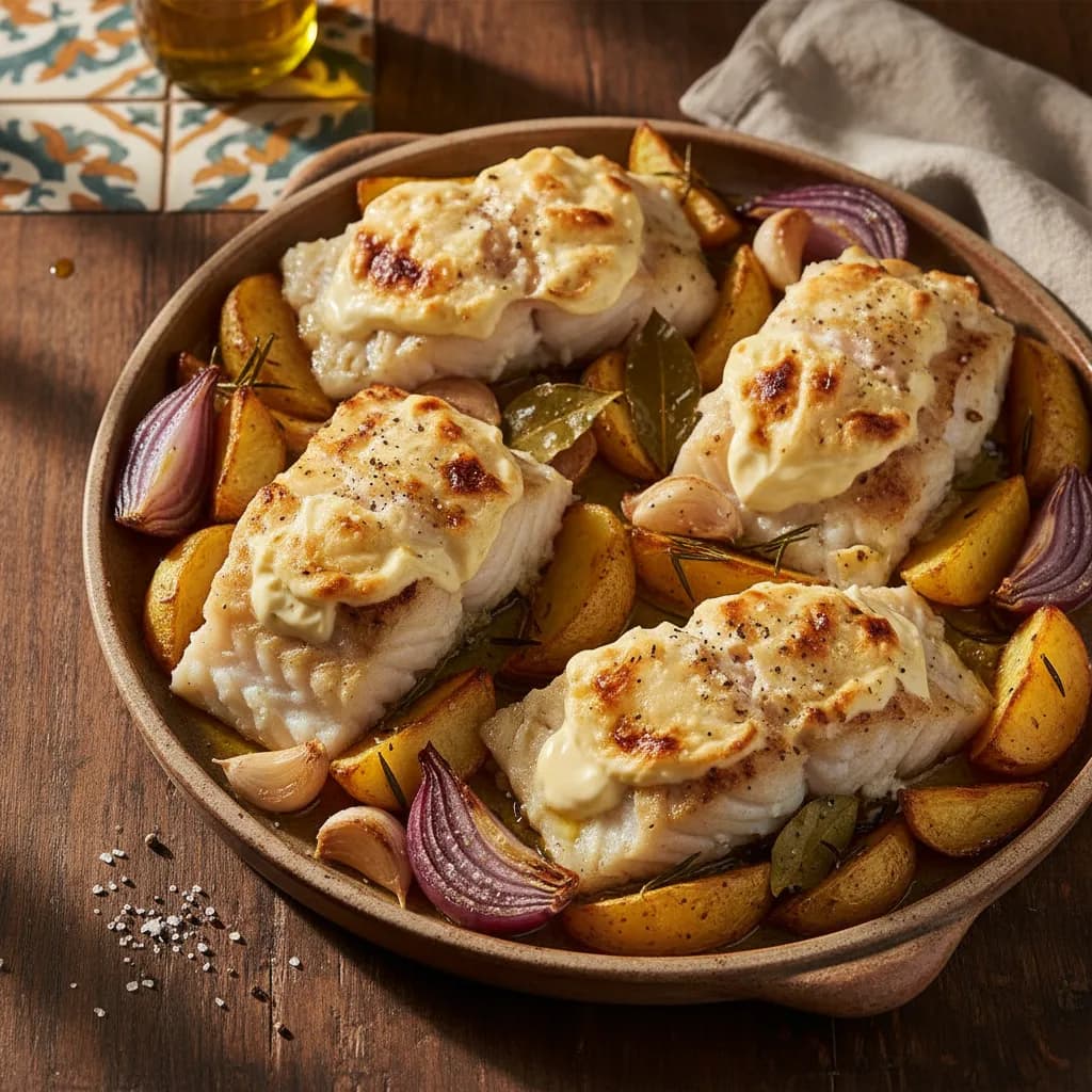 Bacalhau no Forno com Maionese