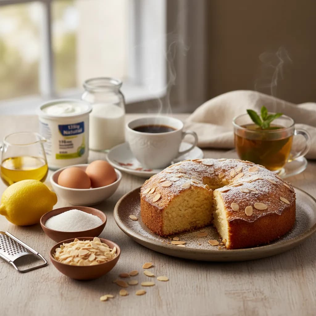 Bolo de Iogurte com Amêndoas