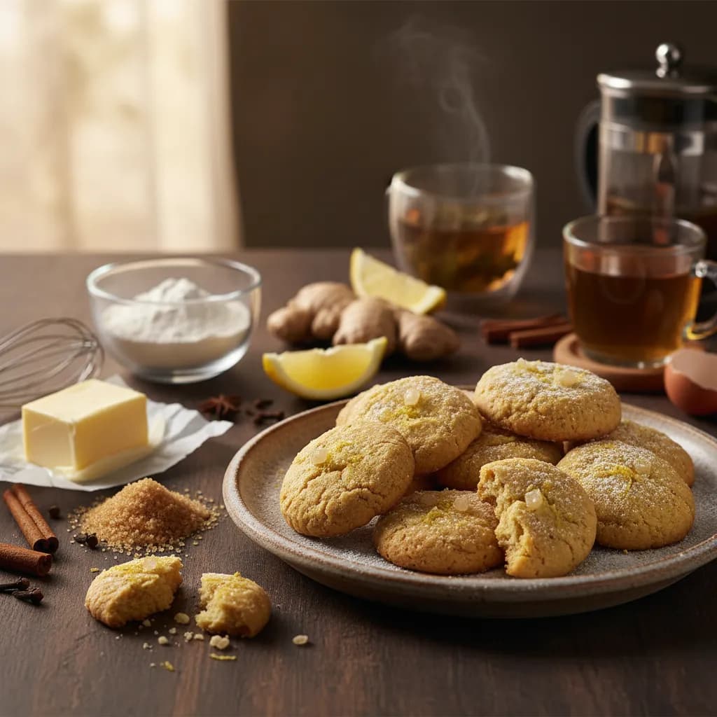 Bolachas de Gengibre e Limão