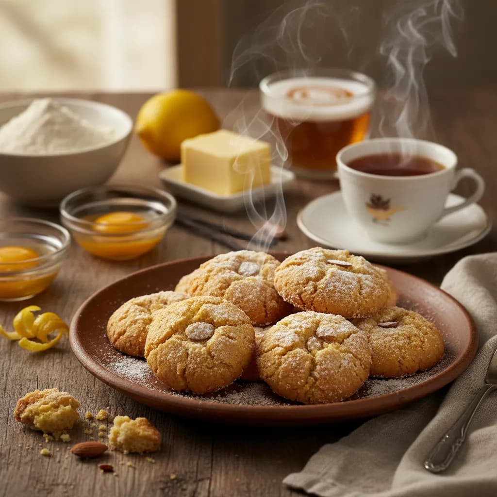 Bolachinhas de Gema e Amêndoa