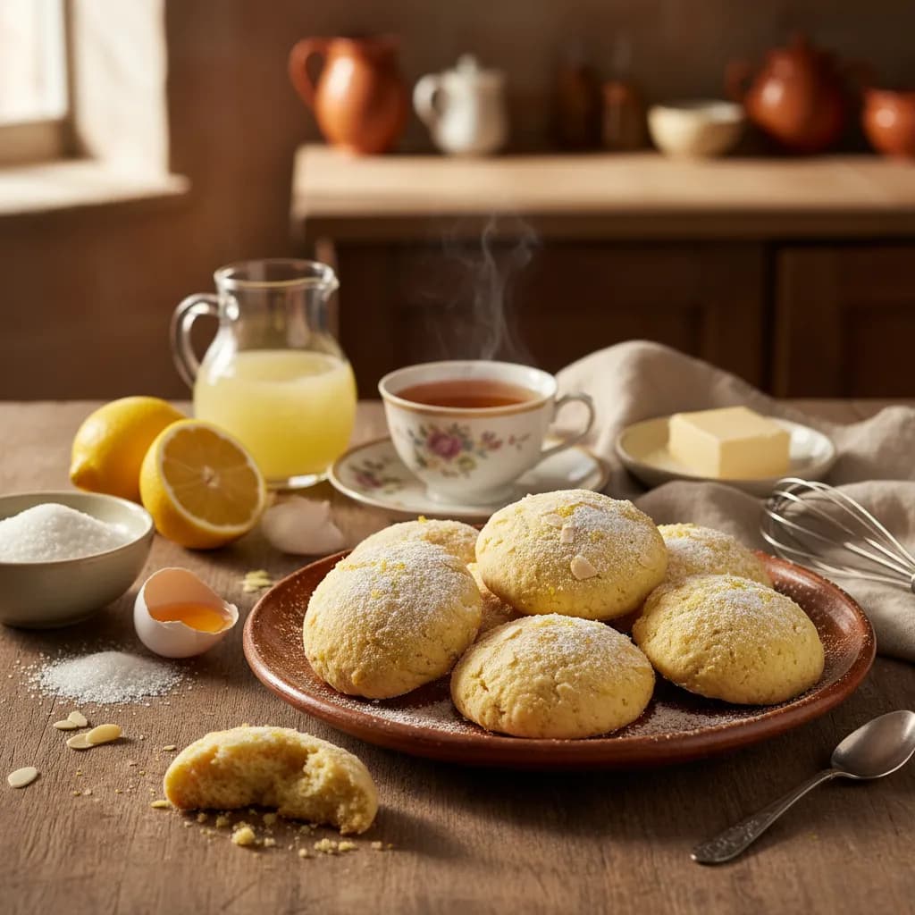 Biscoitos de Amêndoa e Limão