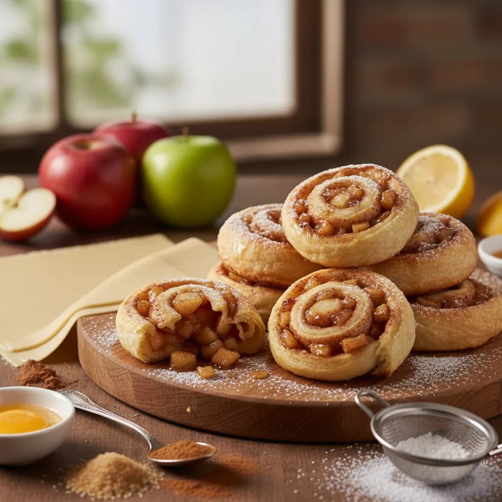 Caracóis de Maçã e Canela