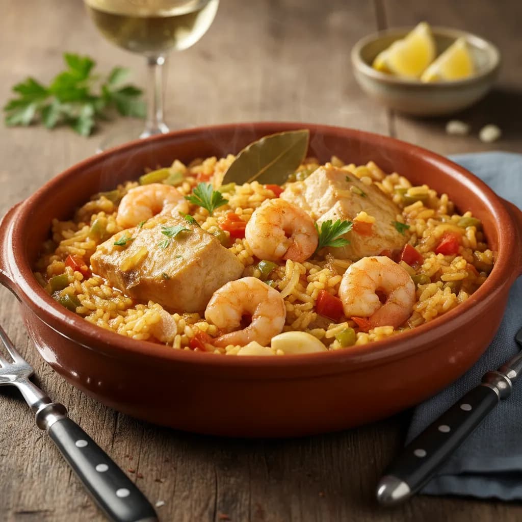 Arroz de Tamboril e Camarão