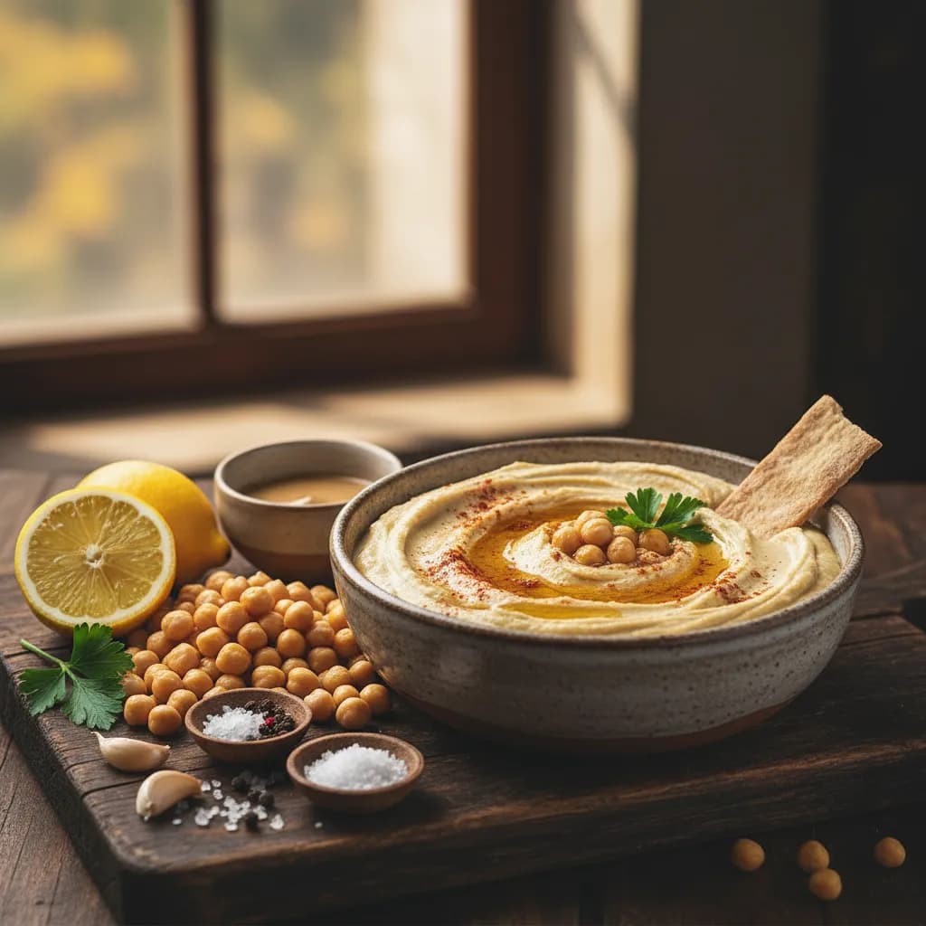 Hummus Rápido e Fácil de Grão-de-bico