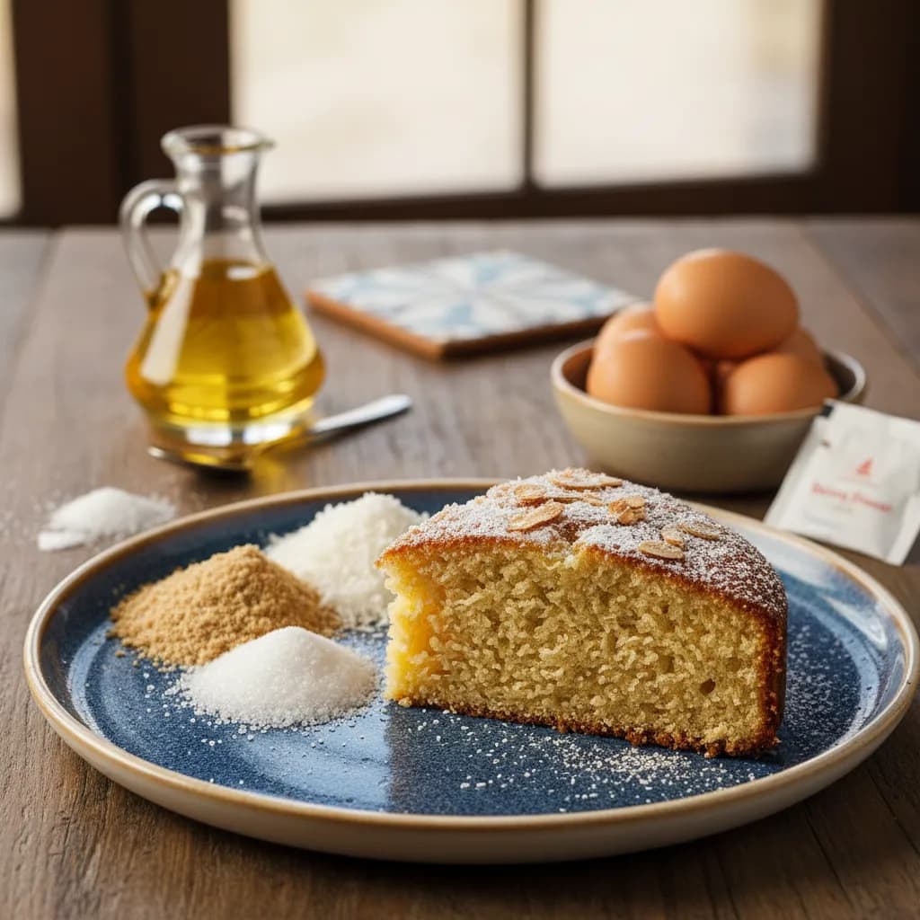 Bolo de Amêndoa e Coco Sem Trigo