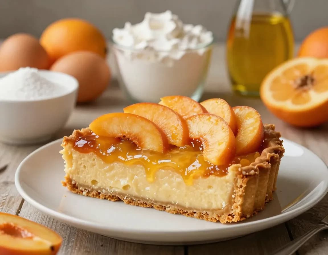 Bolo Tarte de Pêssego