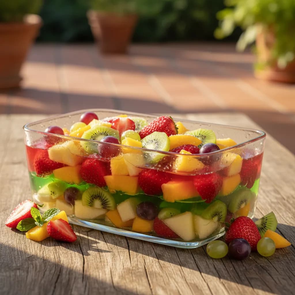 Doce de Gelatina com Frutas