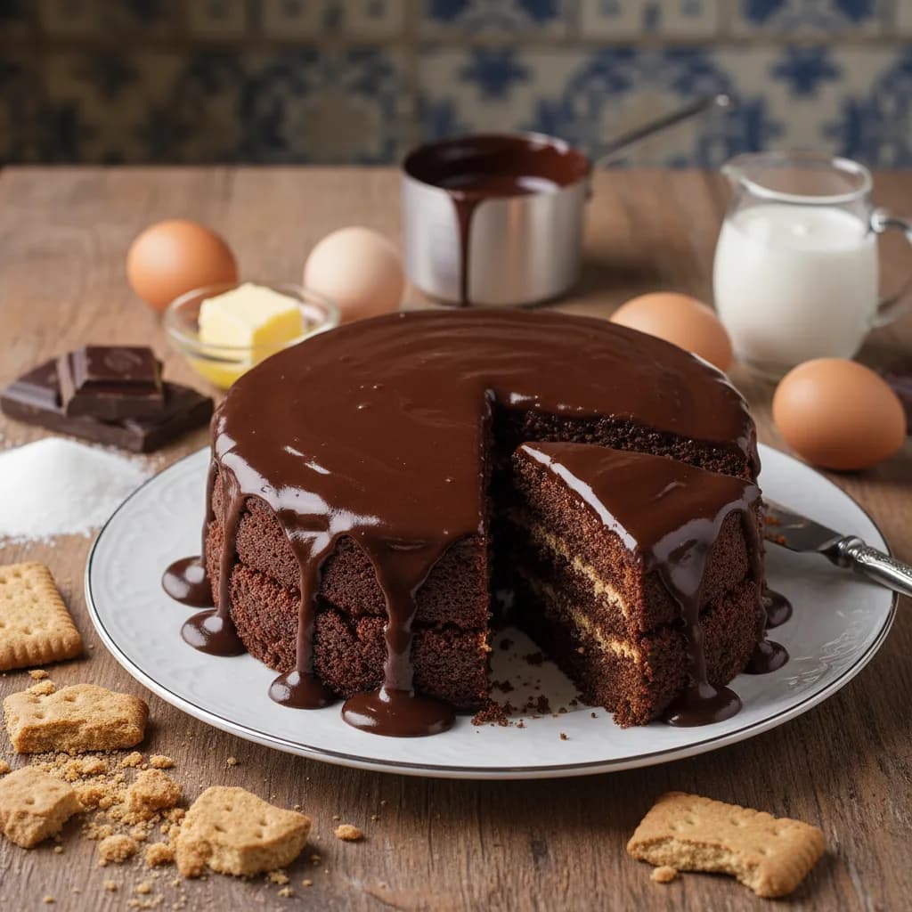 Bolo de Chocolate Gelado