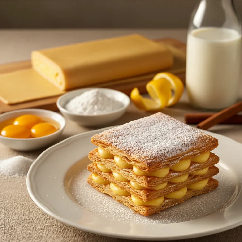 Mil-folhas de Pastel de Nata