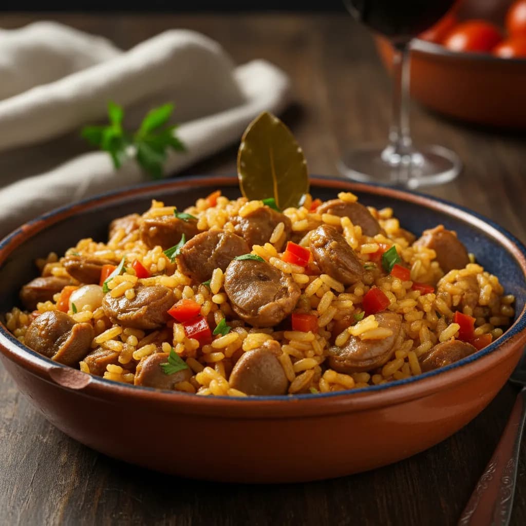 Arroz de Miudezas de Frango