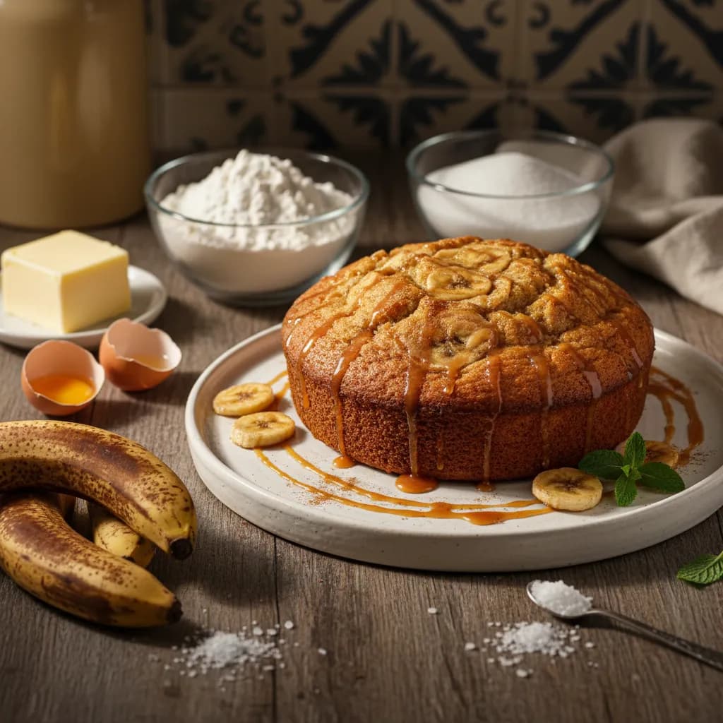 Bolo de Banana Suculento