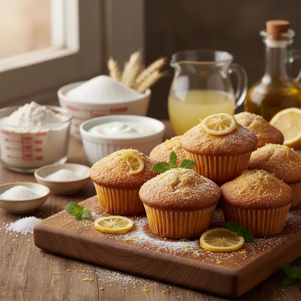 Muffins de Limão e Iogurte