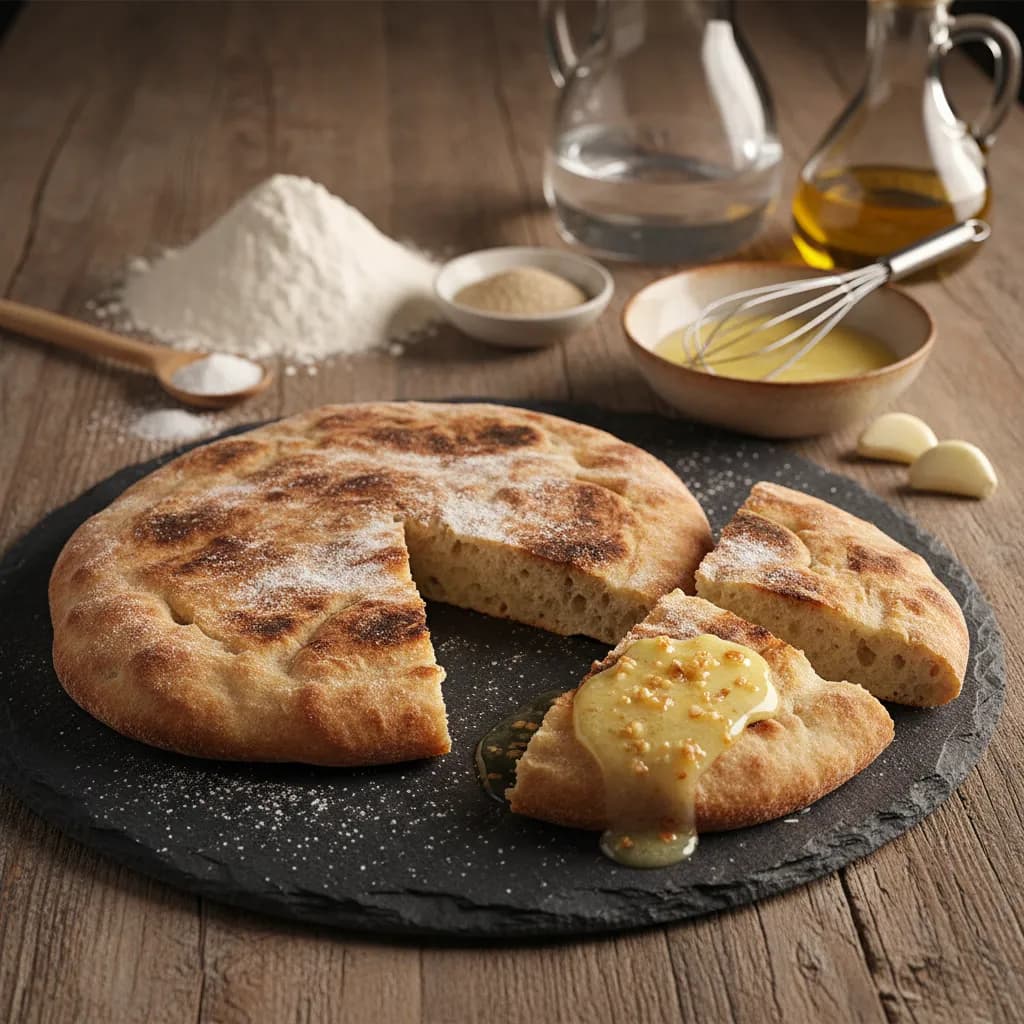 Bolo do Caco com Manteiga de Alho