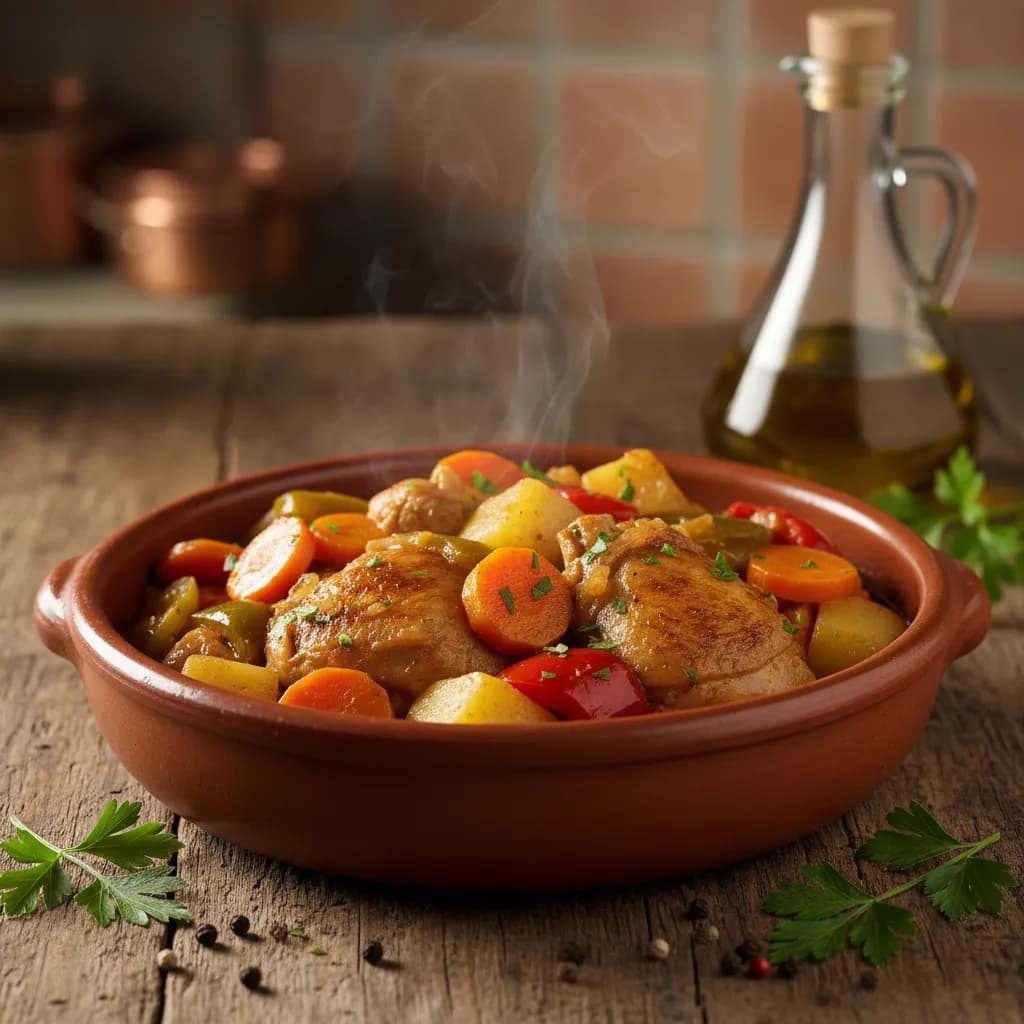 Frango Campestre Guisado com Legumes