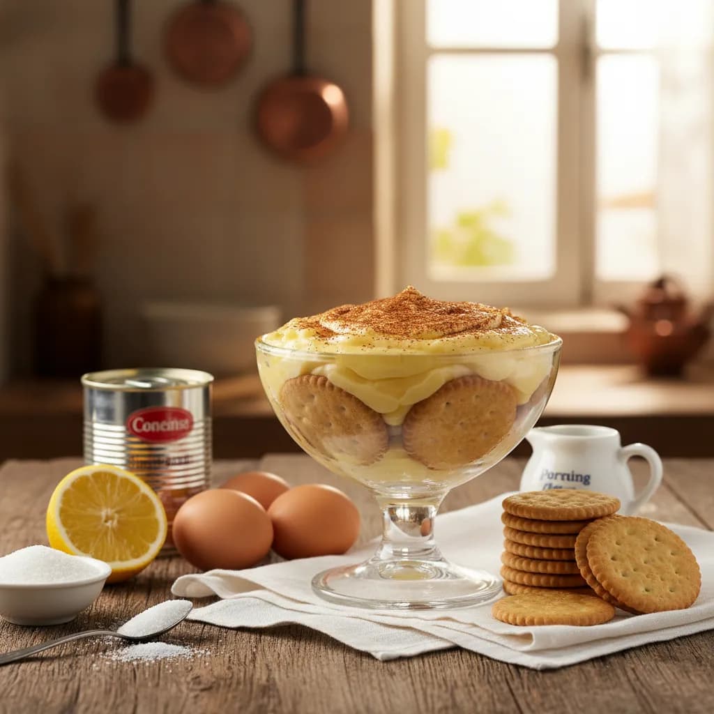 Doce de Ovos Mole e Bolacha Maria