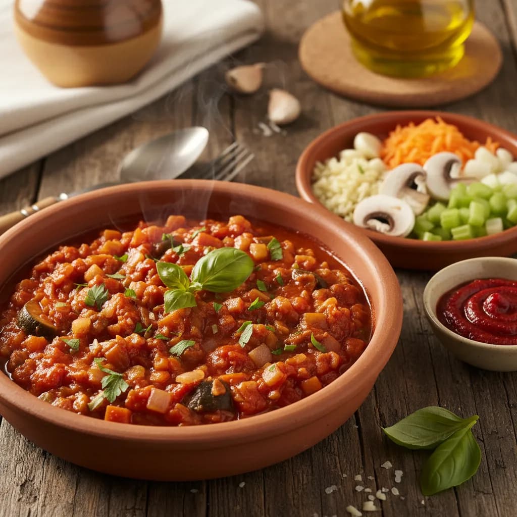 Bolonhesa Vegetariana à Portuguesa