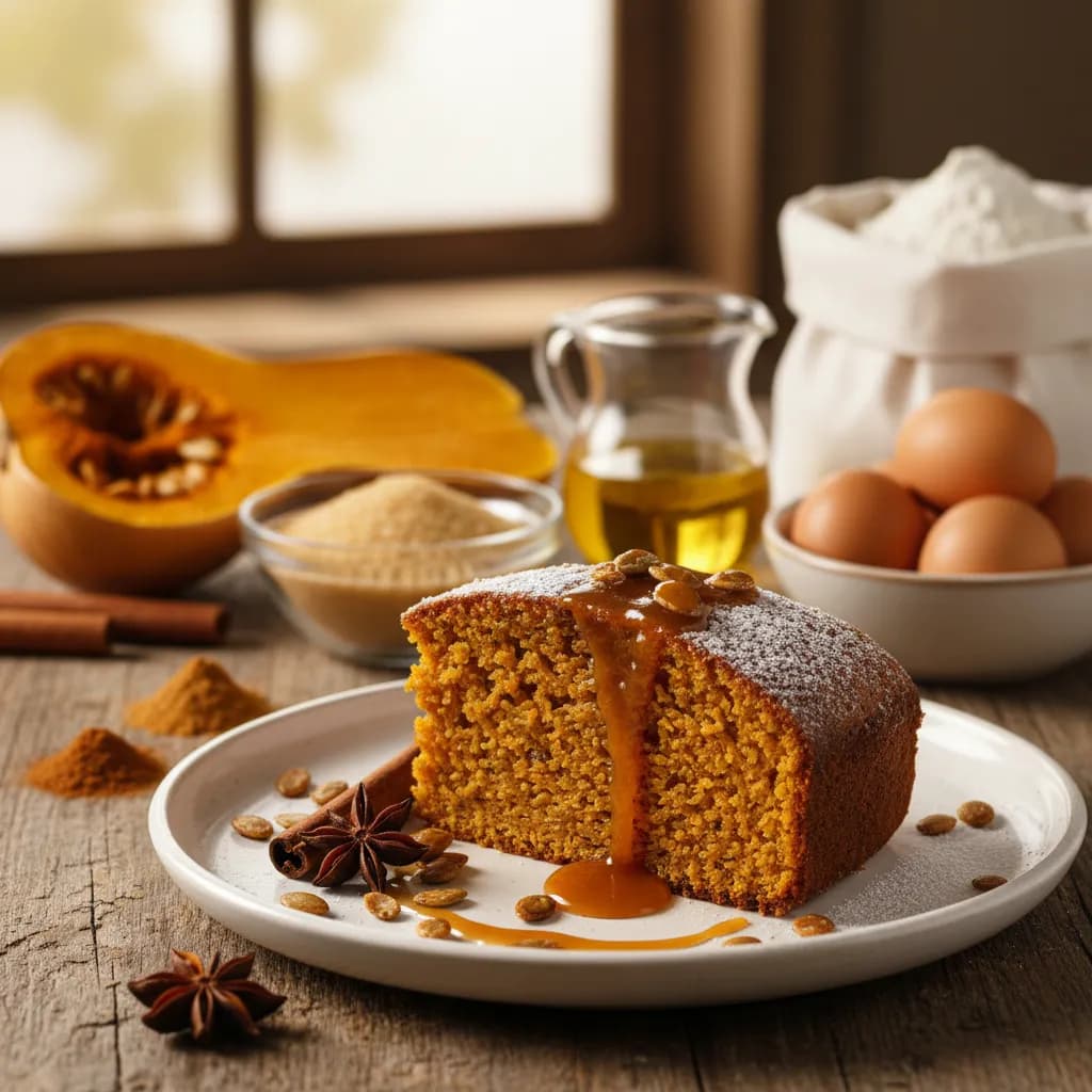 Bolo de Abóbora Cremoso