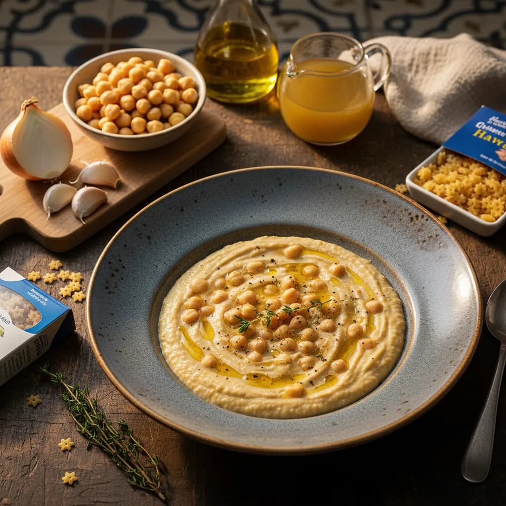 Creme de Grão com Massinha