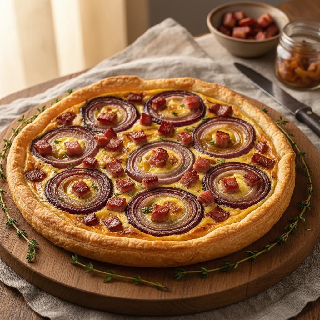 Tarte de Cebola e Bacon