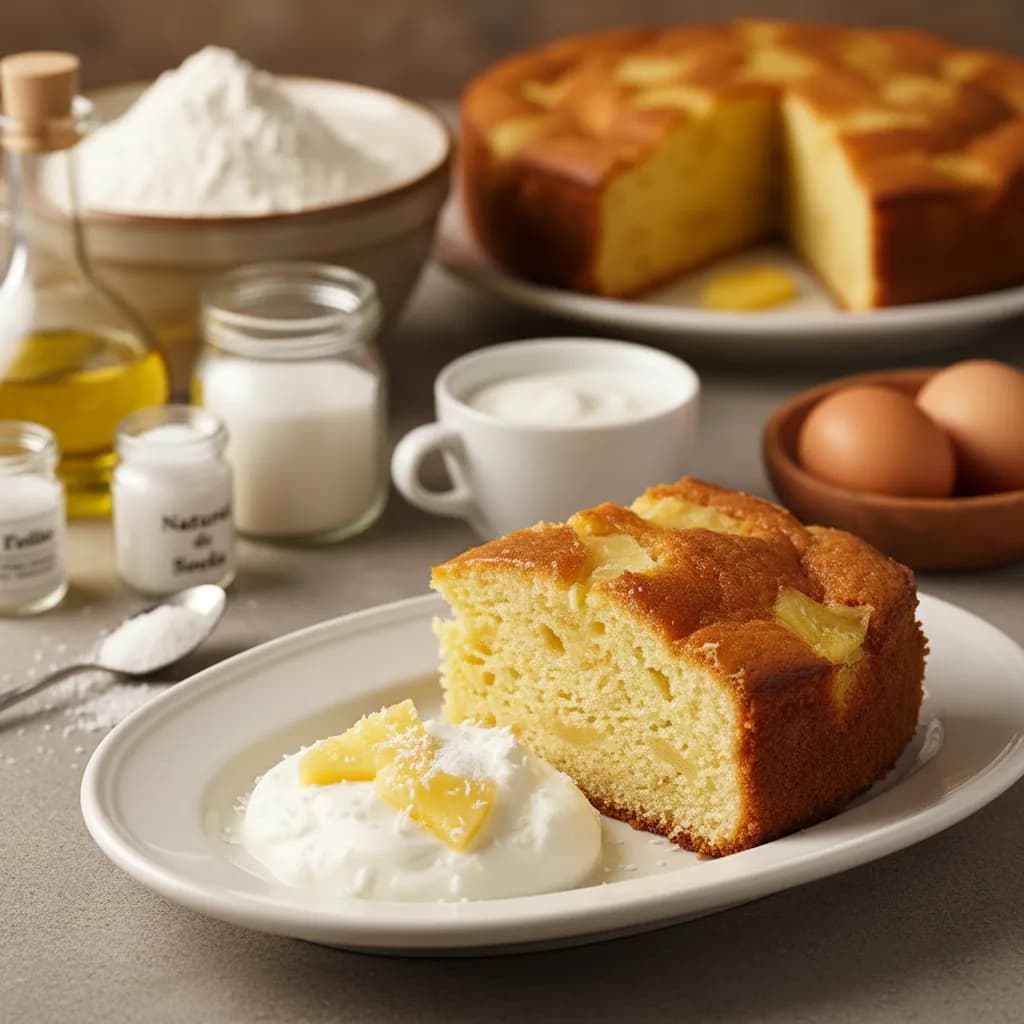 Bolo de Ananás e Iogurte