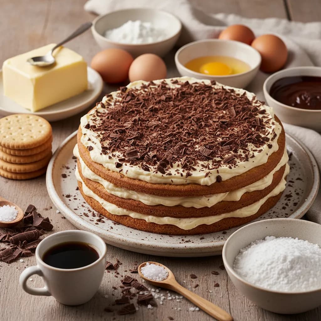 Bolo de Biscoitos e Chocolates