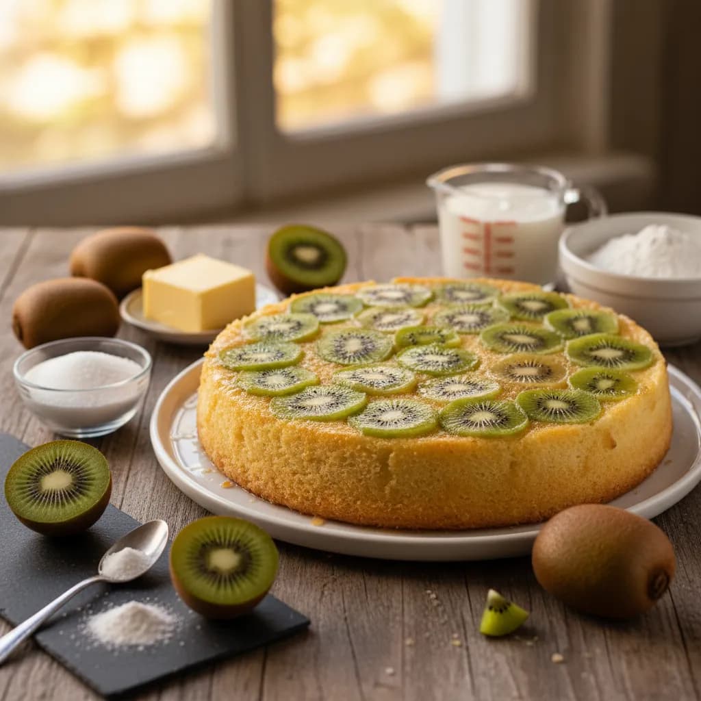 Bolo Invertido de Kiwi