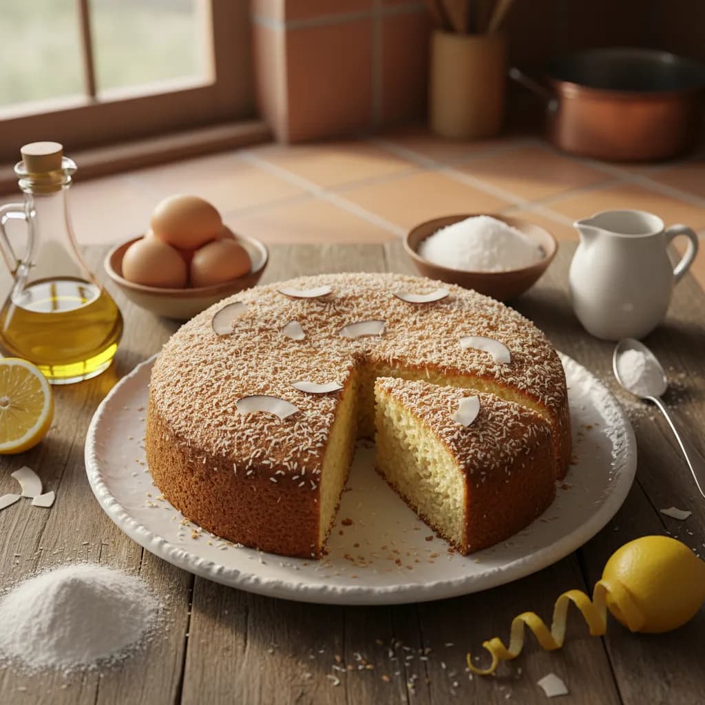 Um Simples E Delicioso Bolo de Coco