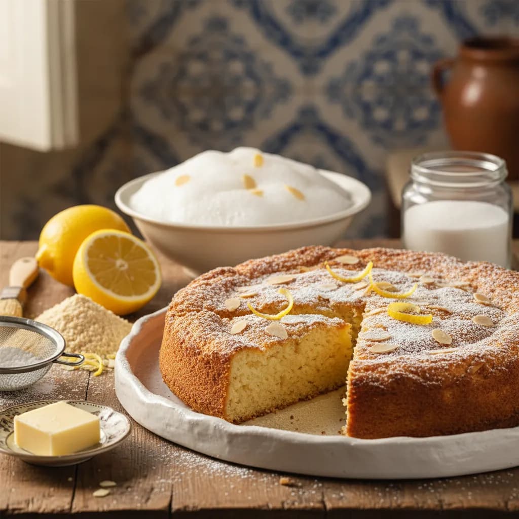 Torta de Claras e Amêndoa