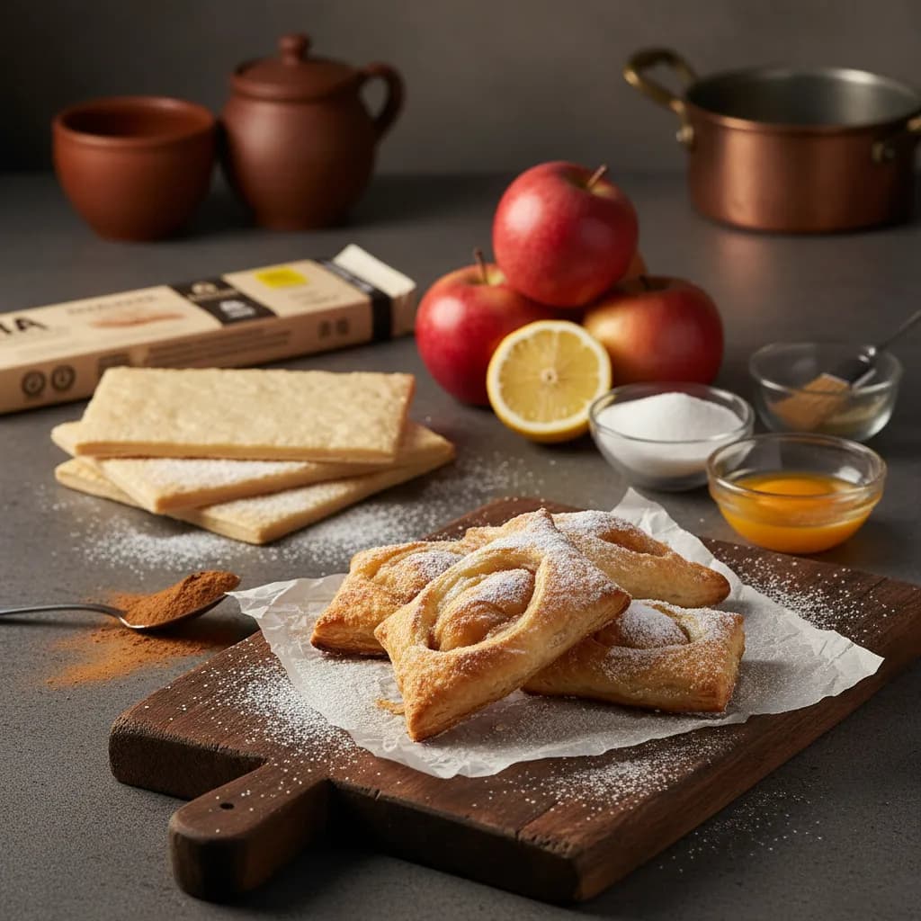 Folhadinhos de Maçã com Canela