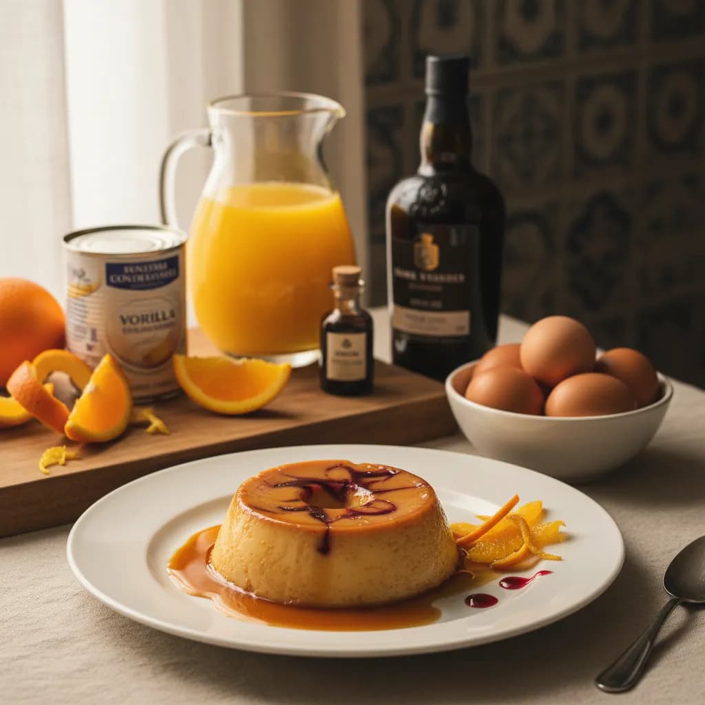 Pudim de Laranja e Vinho do Porto