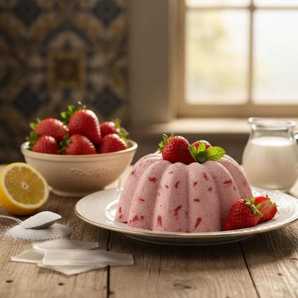 Mousse de Morango Enformada