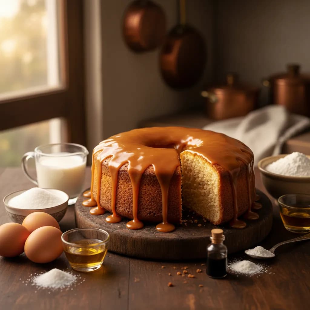 Bolo de Caramelo Fofo