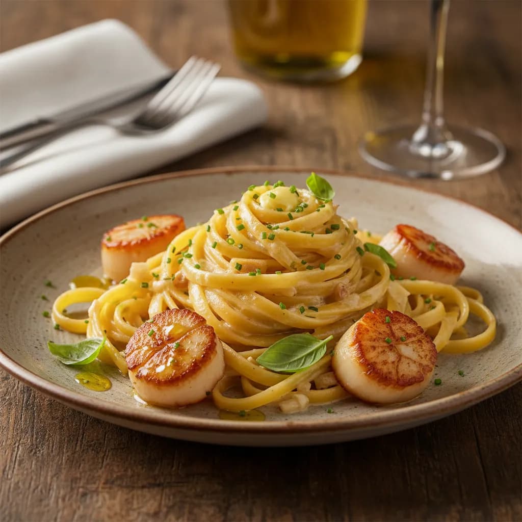 Tagliatelle Cremoso de Vieiras