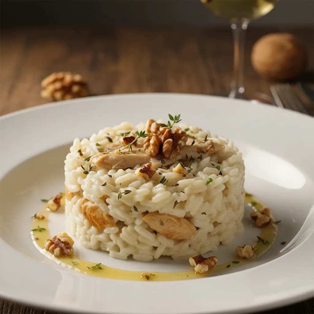 Risotto de Frango e Frutos Secos