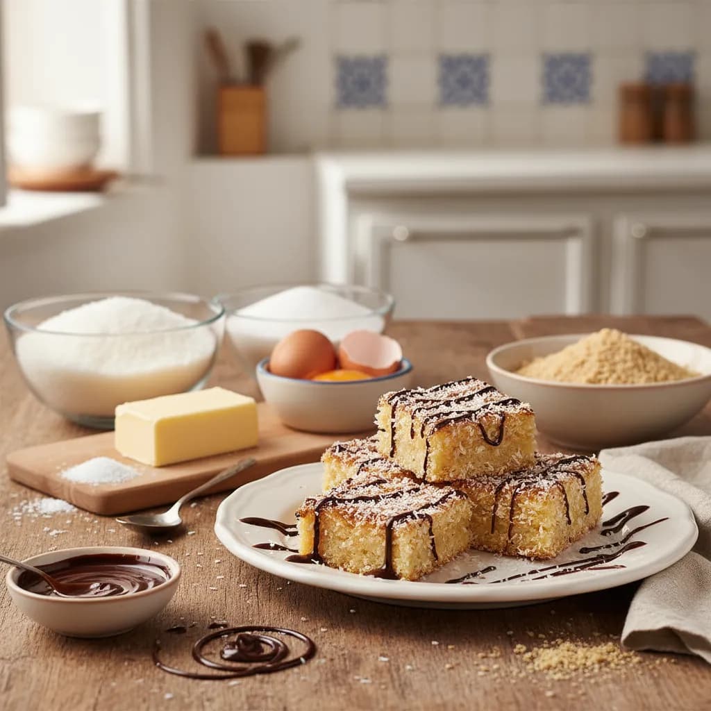 Quadrados Gulosos de Coco na Bimby